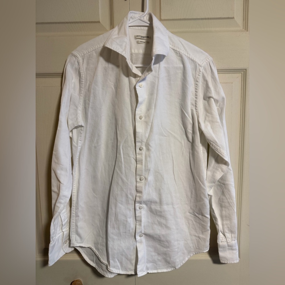 Gutteridge Men's 15/38 White Dress Shirt